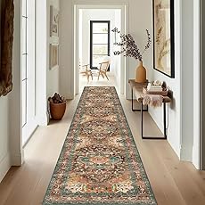 GENIMO 2x12 Non Slip Hallway Runner Rug, Machine Washable, Thin & Low Pile Lightweight for Kitchen, Laundry, Entryway, Bedroom & Living Room