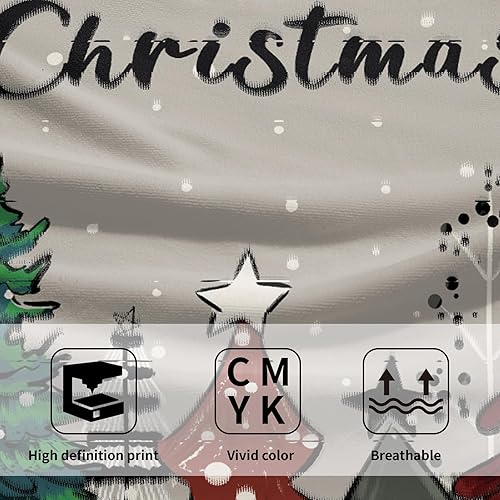 Miniatura 3 de Juego de 2 toallas de mano de árboles de Navidad, toallas de baño suaves para vacaciones, toallas de cocina suaves, toallas de baño decorativas para