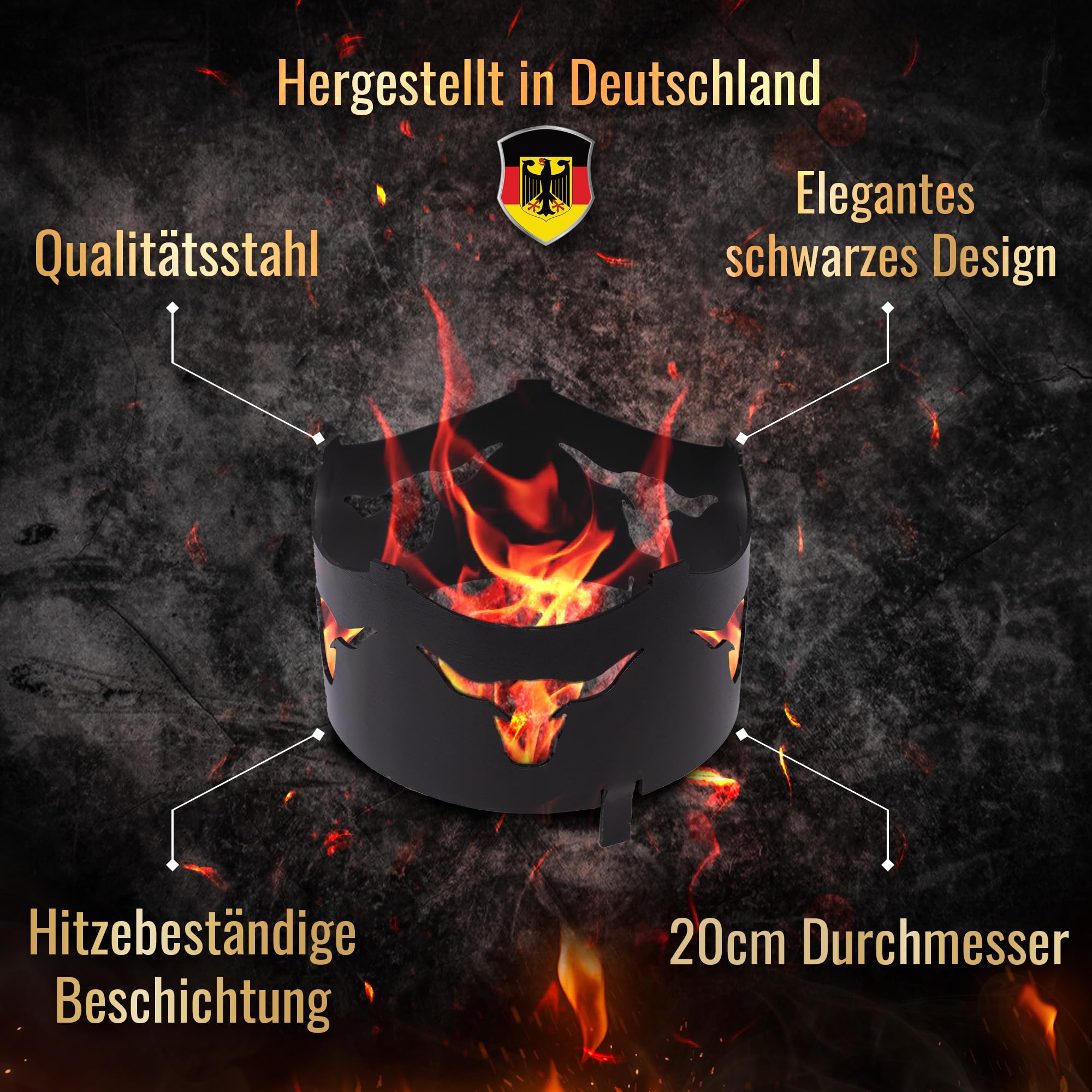Weyck Wok-Aufsatz "Stier" Ø 20cm für Feuerplatte #161