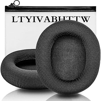 Arctis 7 Ear Cushion Replacement Ear Pads, Compatible with Arctis Pro Wireless, Arctis 5, Arctis 3, Arctis 9X Headphones | Ear Pads with Enhanced Memory Foam | Black