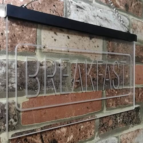 Miniatura 4 de ADVPRO All Day Breakfast Café - Letrero de neón LED de doble color, azul y rojo, 16 x 12 pulgadas, st6s43-i2862-br