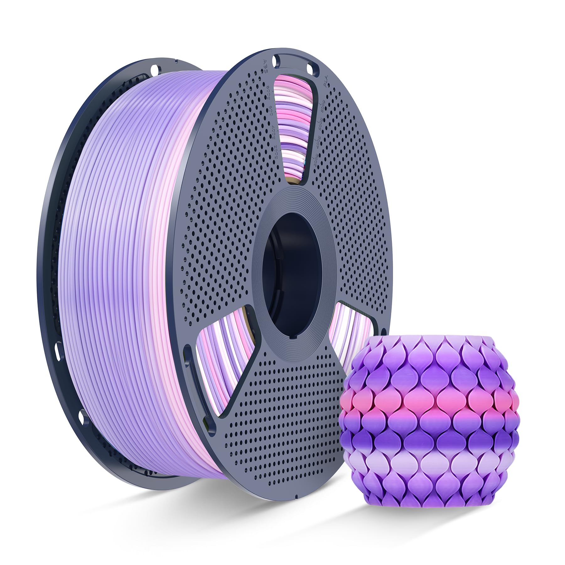 SUNLU Rainbow PLA Filament 1.75mm,1KG Spool(2.2 lbs), Rainbow PLA 03