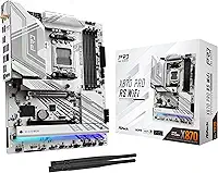 ASRock Placa mãe X870 Pro RS WiFi AMD Ryzen Socket AM5 ATX USB4 DDR5 8000 MHz 256 GB SATA3 6,0 Gb/s