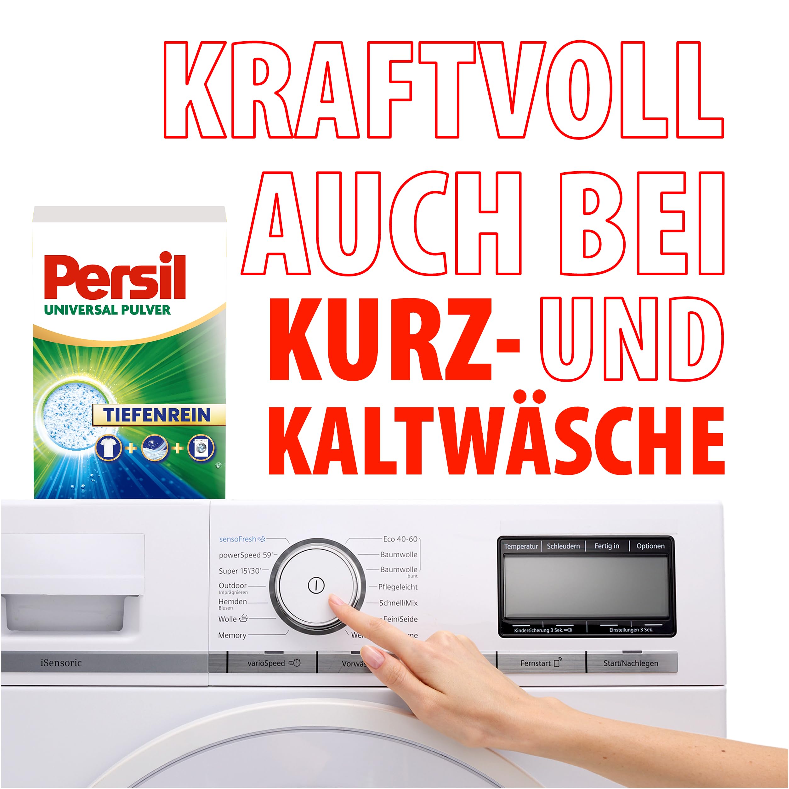 Persil Professional Universal Pulver Tiefenrein Waschmittel (130 Waschladungen), Vollwaschmittel für tiefenreine Wäsche und eine hygienisch frische Maschine, auch bei Kalt- & Kurz-Wäsche