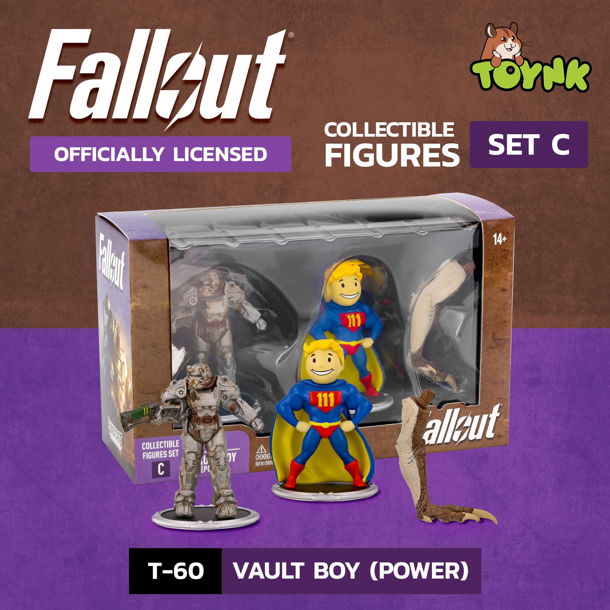 Amazon.co.jp: Toynk Fallout T-60 & Vault Boy (パワー) 3インチ ミニ