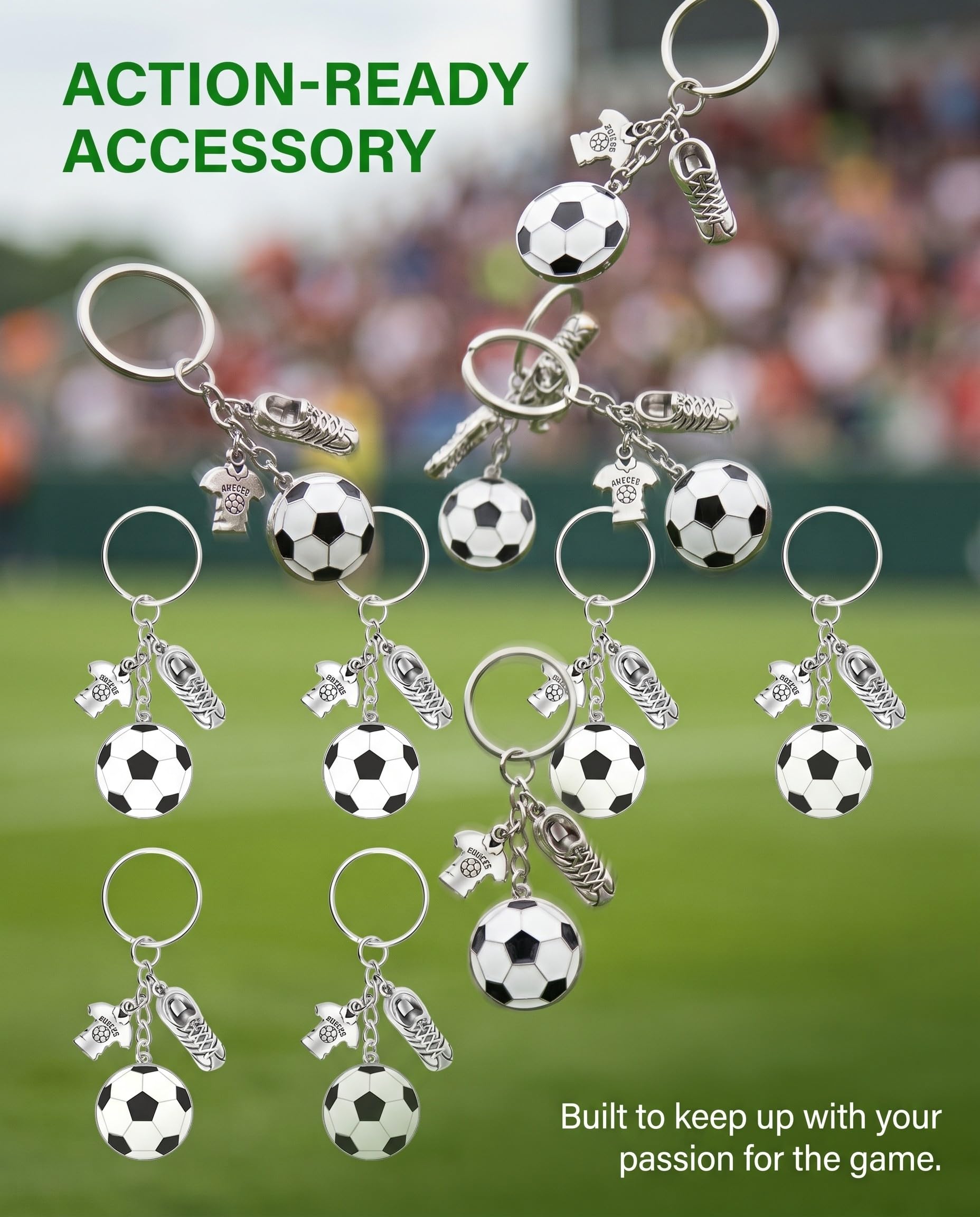 TISCH Portachiavi Calcio Set 10pz Mondiali WM 2026 | Gadget per Fan, Ragazzi e Feste. Perfetti come bomboniere, regali sportivi e souvenir commemorativi del torneo.