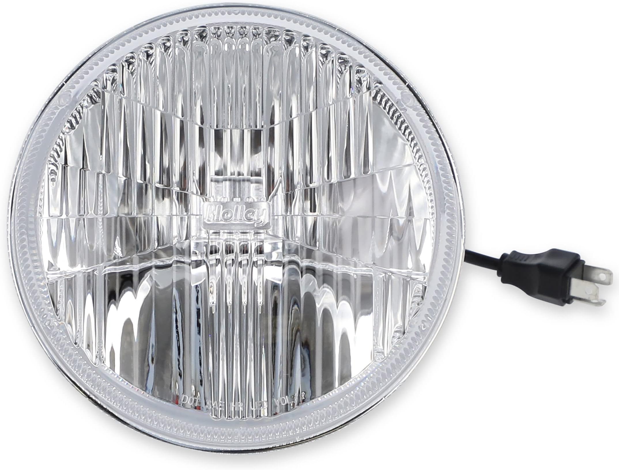 Holley RetroBright 7” Round LED Headlights for Classic Cars Cool White 5,700K Color