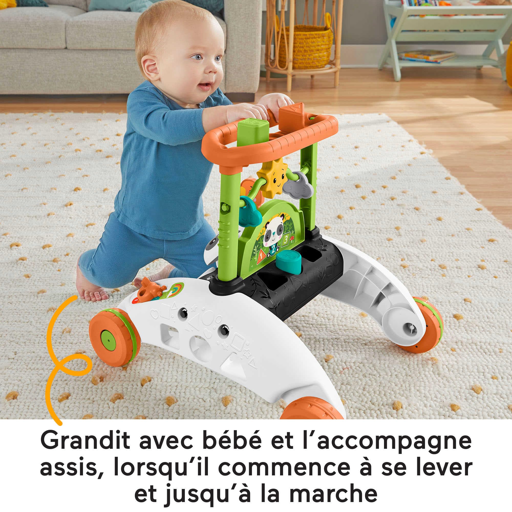 Fisher-Price Trotteur à 2 côtés, Rythme Stable et Réguliertrotteur interactif inspiré des Voitures, Version: Néerlandais; Anglais, UK; Française; Allemande; Italien; Espagnol, Castillan, HJY73