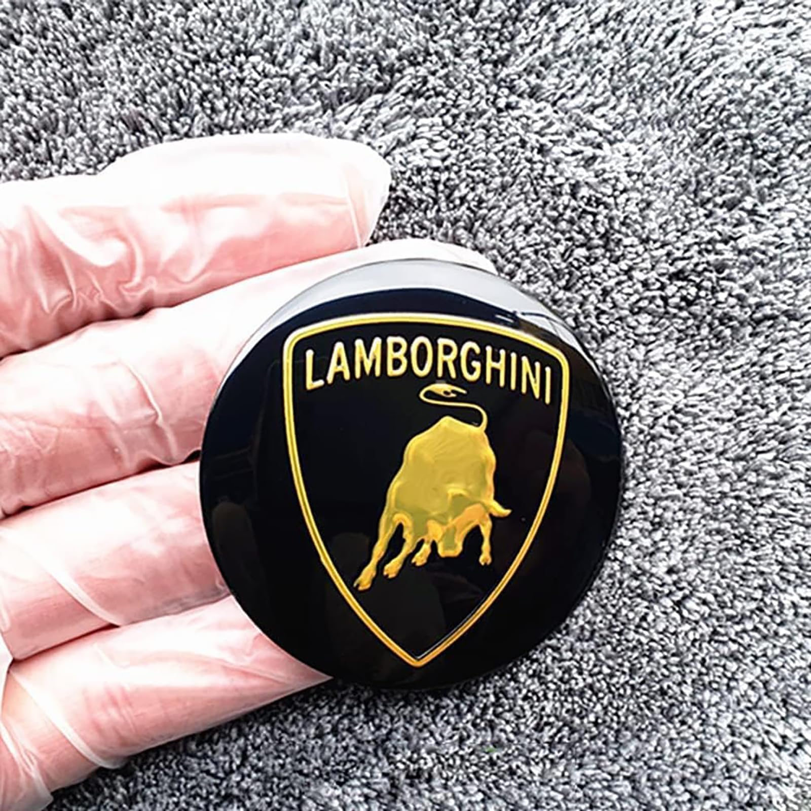 Naafdoppen voor Lamborghini 56mm.65mm,duurzaam Wheel Lug Nut Cover, wielnaafdoppen,velgkap,autonaafafdekking,Auto Wieldop Kit,Hub Cover,56mm
