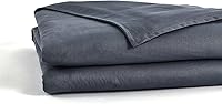 Vista 4 de RelaxBlanket - Funda de edredón de 60 x 80 pulgadas para manta con peso Algodón premium de 180GSM Gris oscuro