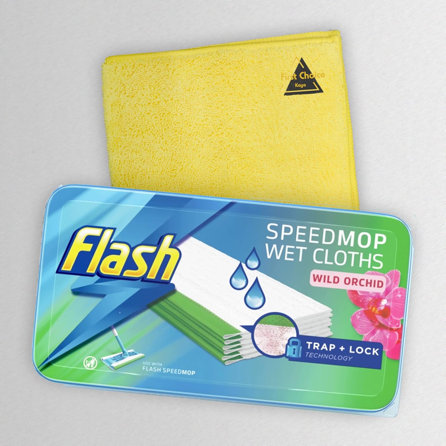 FIRST CHOICE KAYA Pack of 24 Flash Speed Mop AntiBacterial Wet Cloth