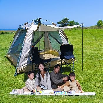 Amazon.co.jp: テント ワンタッチ 公園 3-5人用 キャンプ テント Amazon.co.jp: テント ワンタッチ 公園 3-5人用 キャンプ テント