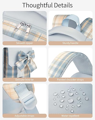 Miniatura 4 de Mochila escolar para niñas adolescentes, bonita bolsa para computadora portátil para escuela secundaria y universidad, mochila estudiantil Morral