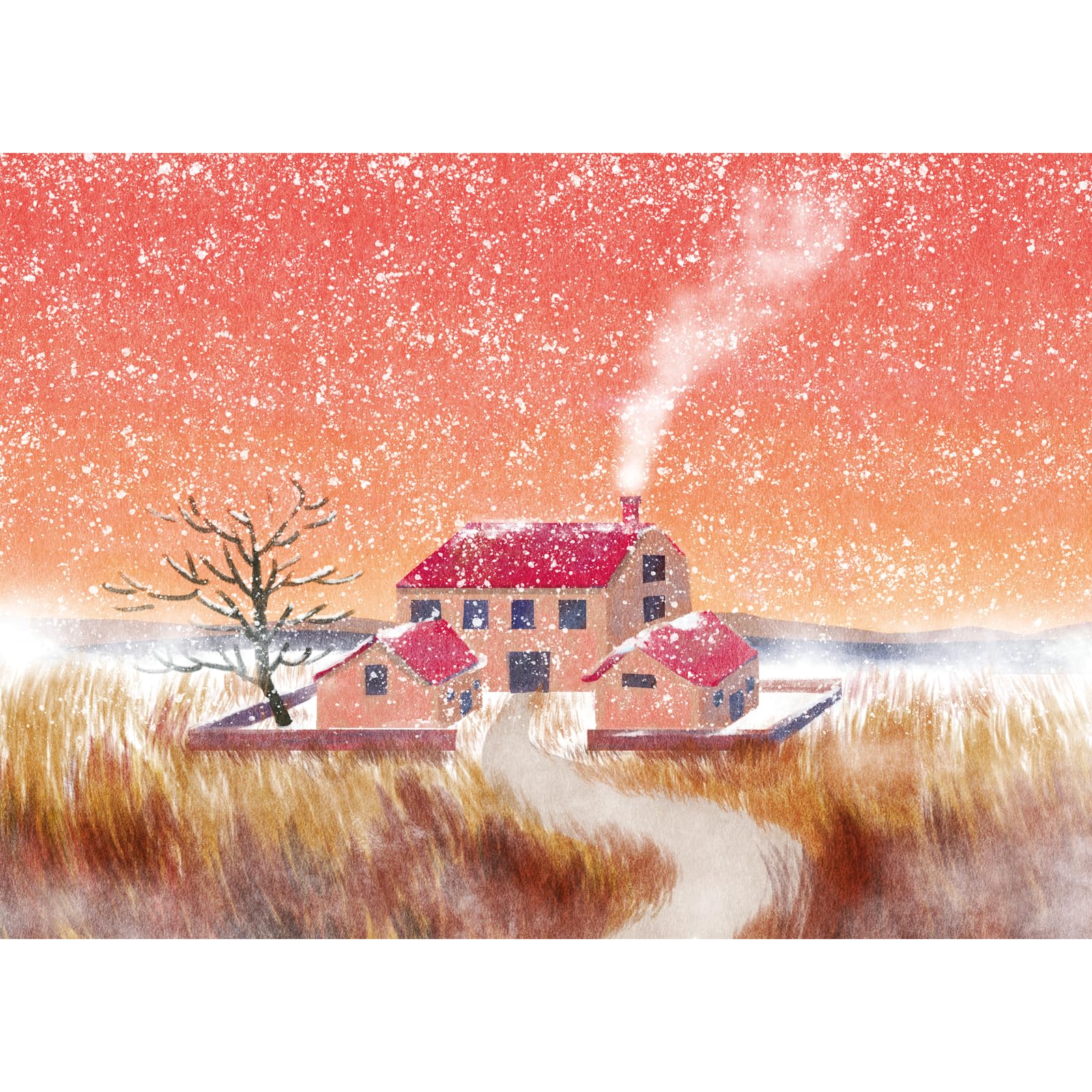 HUADADA Jigsaw Puzzles for Adults 1000 Pieces, Cosy Snowy Winter Cottage, Ideal Festive Wall Art & Gift for Men Women — image 1