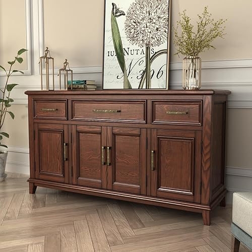 Miniatura 7 de Rergy Paquete de 10 tiradores dorados de latón cepillado para gabinete, manijas de cajón de oro cepillado, accesorios modernos de aleación de zinc