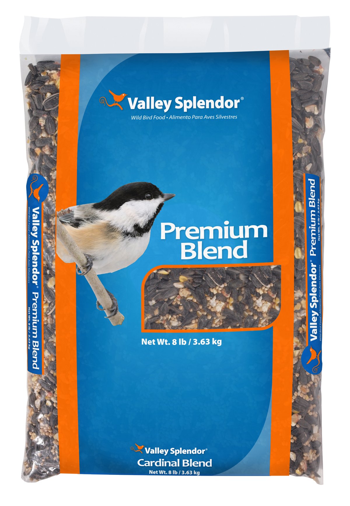 Premium Blend Wild Bird Seed - 8 Lb Bag With Black Oil Sunflower, Safflower & Peanuts