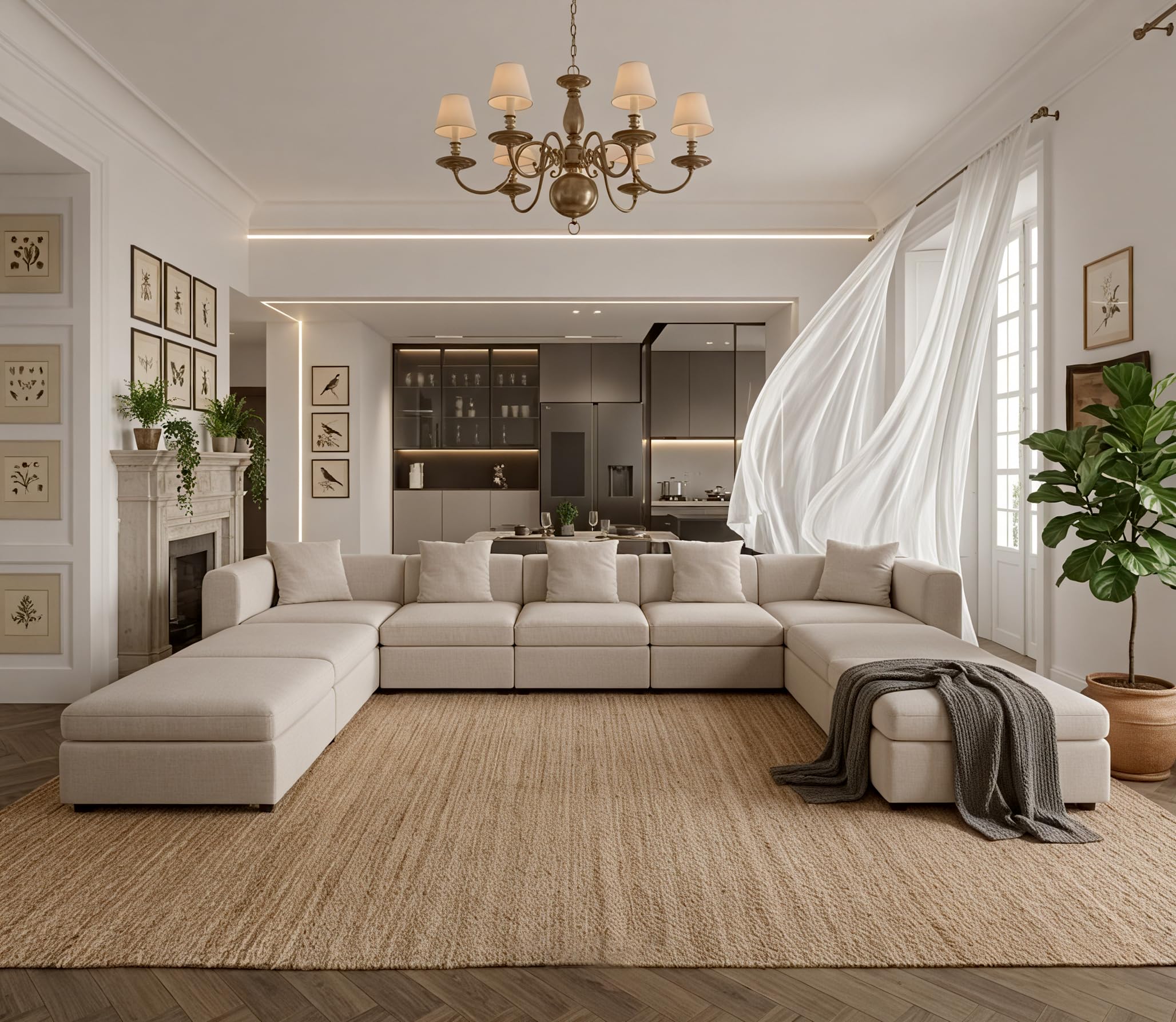 Miuuod Oversized Modular Sectional