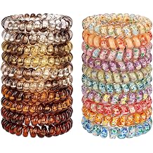 JessLab Bundle-20pcs Assorted Hair Ties, 10+10pcs Mixed Colors