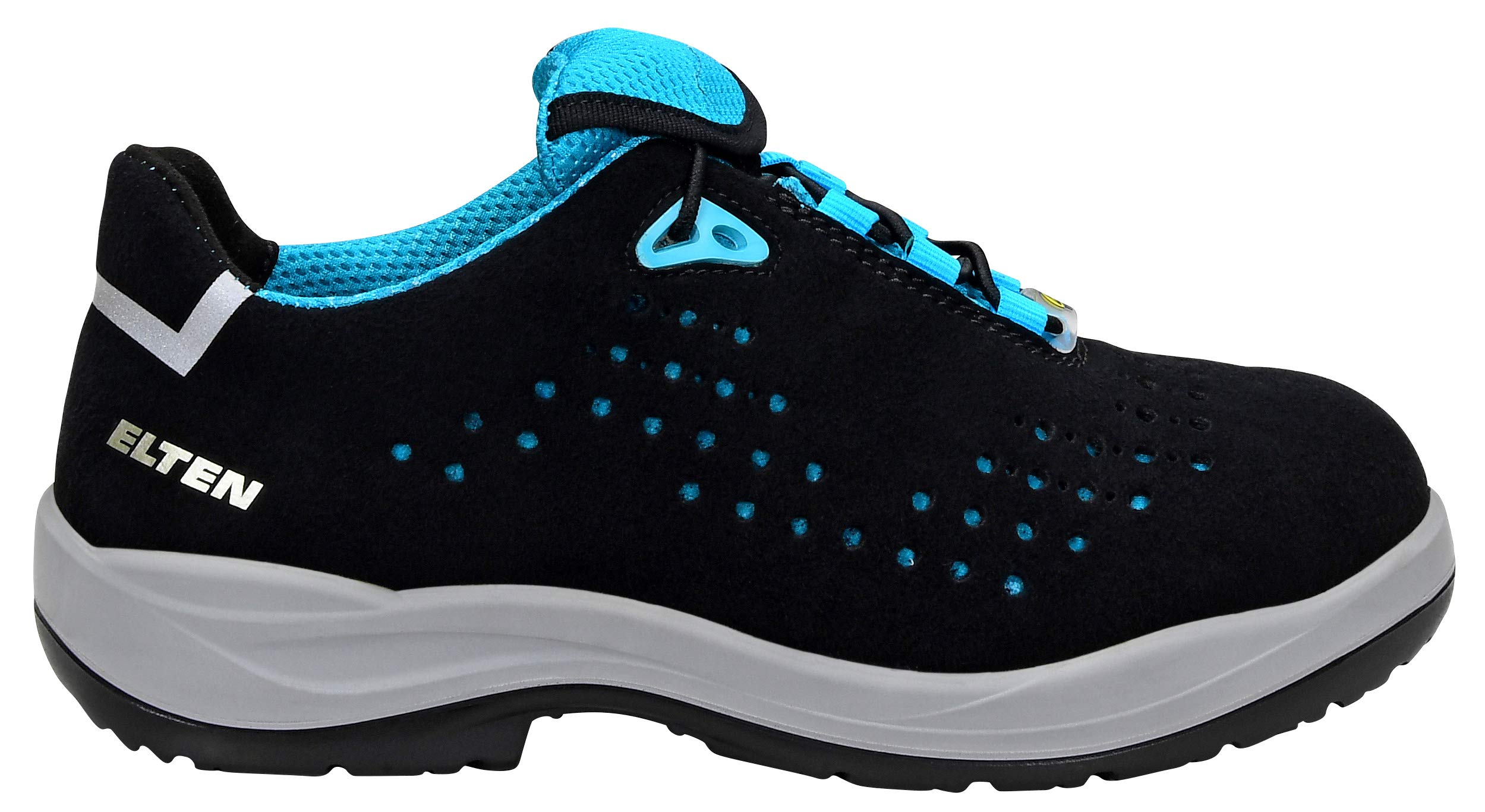 ELTEN Impulse Lady Aqua Low ESD S1PS | Sicherheitsschuhe für Damen & Herren, Stahlkappe, leicht, atmungsaktiv, Gr. 36
