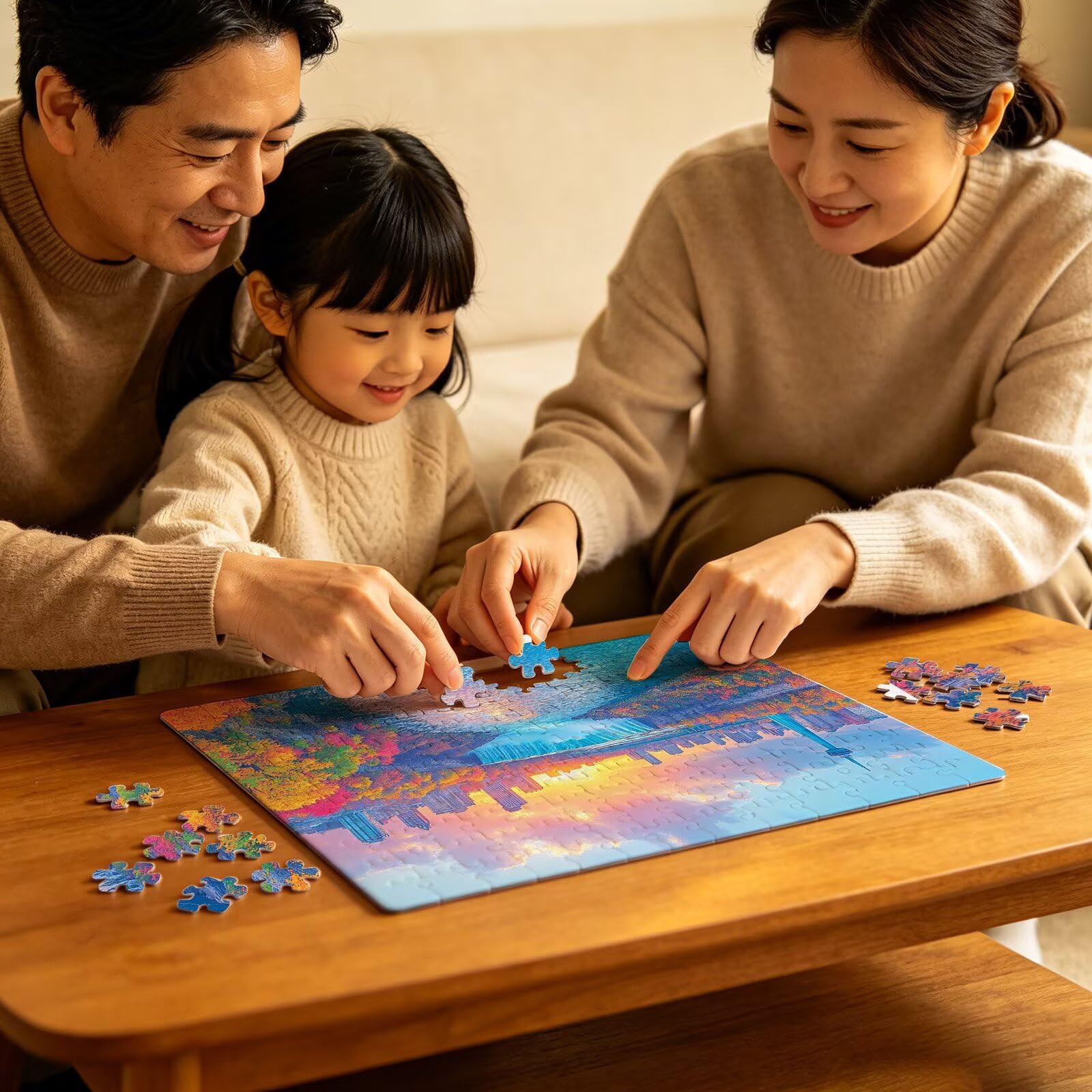 Puzzle 2000 elementów, kolorowe puzzle miejskie, 2000 elementów dla dorosłych, klasyczne puzzle, trudna zagadka, drewniane puzzle do dekoracji bożonarodzeniowej, prezenty dla kobiet, dekoracja domu