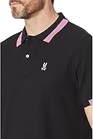 Vista 3 de Psycho Bunny Polo Chicago Piqué Negro MD (US Hombre 5), Negro
