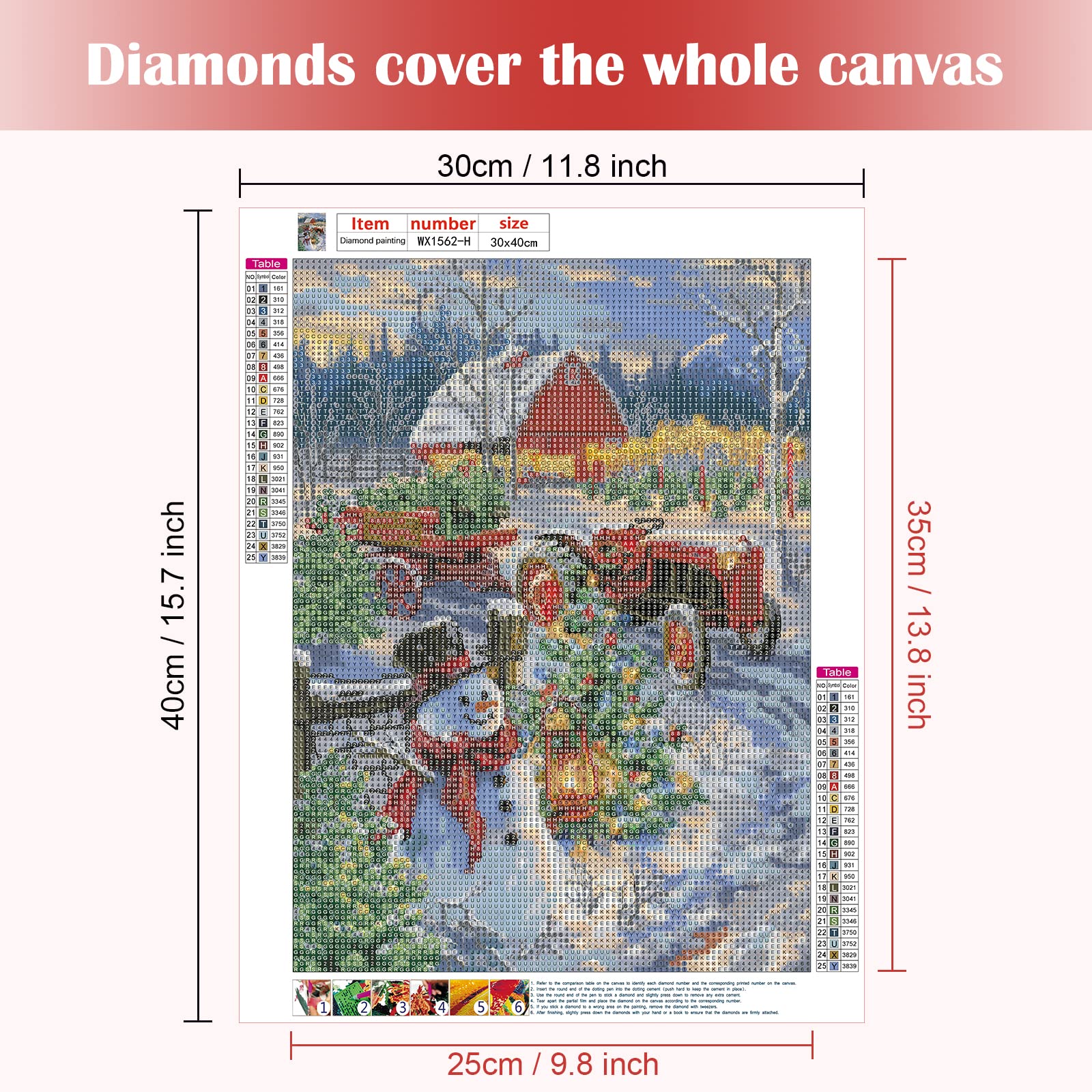 Acheter Peinture Diamant 5D Bonhomme De Neige, Perceuse Ronde Complète, Cartes De Noël, Dessin Animé, Photo Du Père Noël