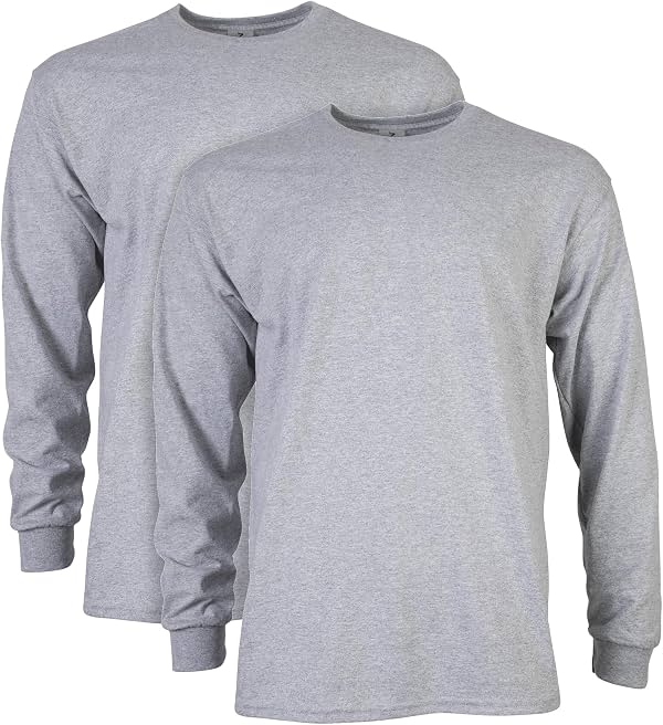 Camiseta de manga larga Gildan Adult Ultra Cotton, estilo G2400, paquete múltiple