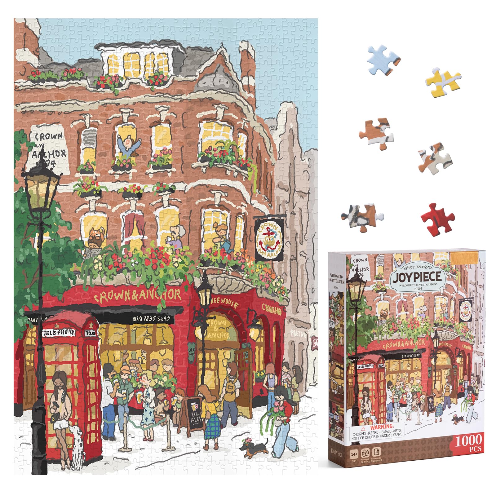 ROWOOD Puzzle da 1000 pezzi per adulti bambini, gioco impegnativo, giocattolo educativo, puzzle regali per donne uomini, Covent Garden