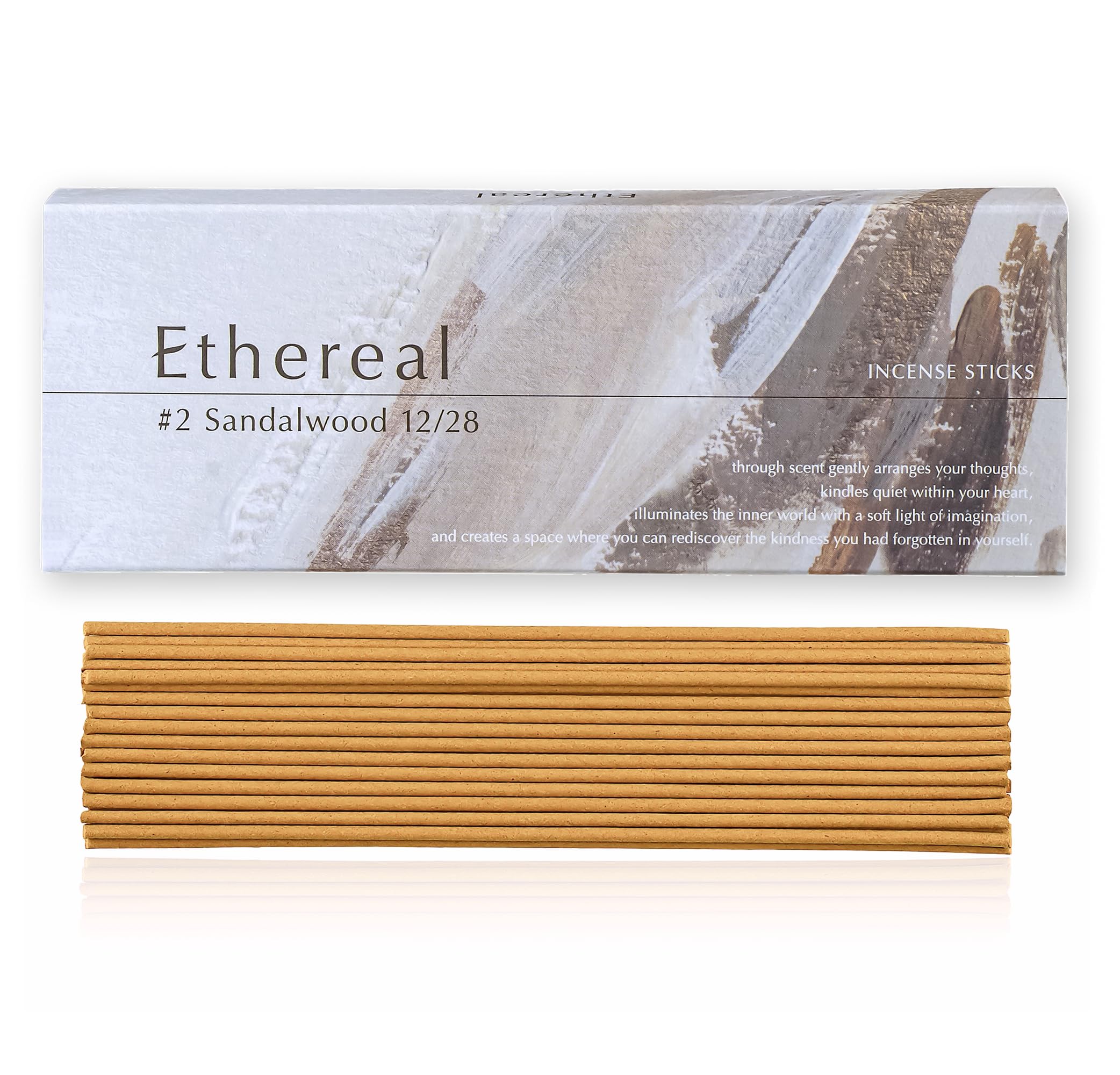 Ethereal Sandalwood Incense Sticks, 30 Sticks, Made in Japan, Aroma, Musk, Vanilla, Vetiver, No Incense Holder, 5.3 inches (13.5 cm), Burning Time: Approximately 30 minutes : Home & Kitchen