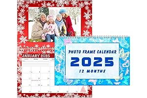 Custom Photo Frame Wall Calendar 2023 - for Desk or Wall, Edition #08