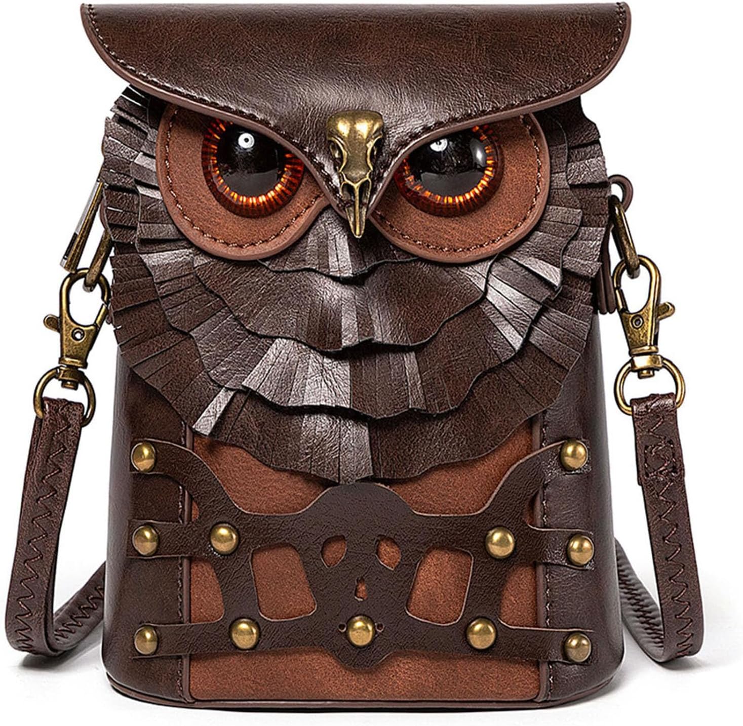 Small Crossbody Bag Shoulder Purse Leather Belt Pouch Travel Phone Holder Punk Medieval Vintage Festival Costume Accessory