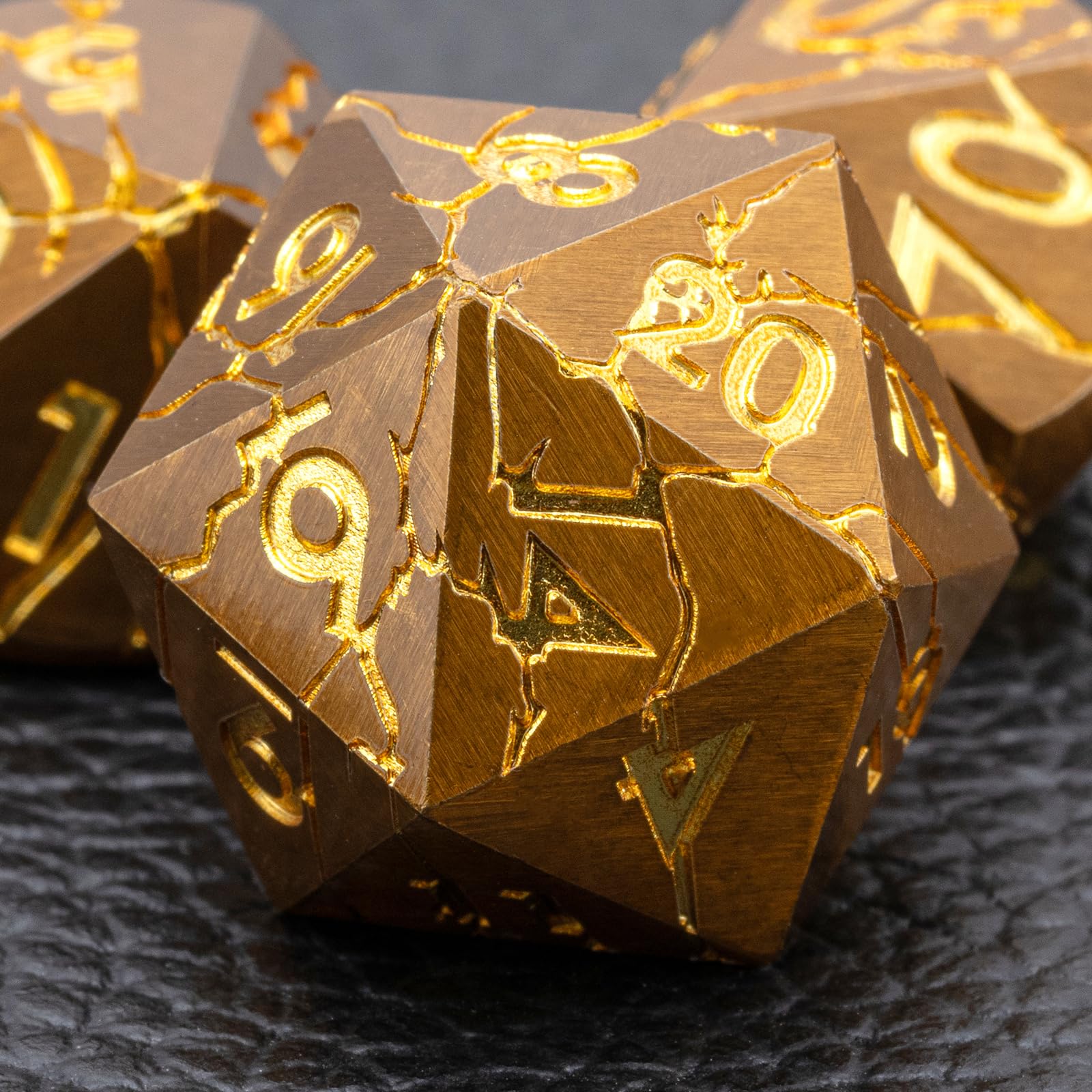 Dungeons and Dragons Dice Metal Dice Set with Gift Case, Polyhedral Dice Set for RPG D&D RPG Tabletop Games Dice Set