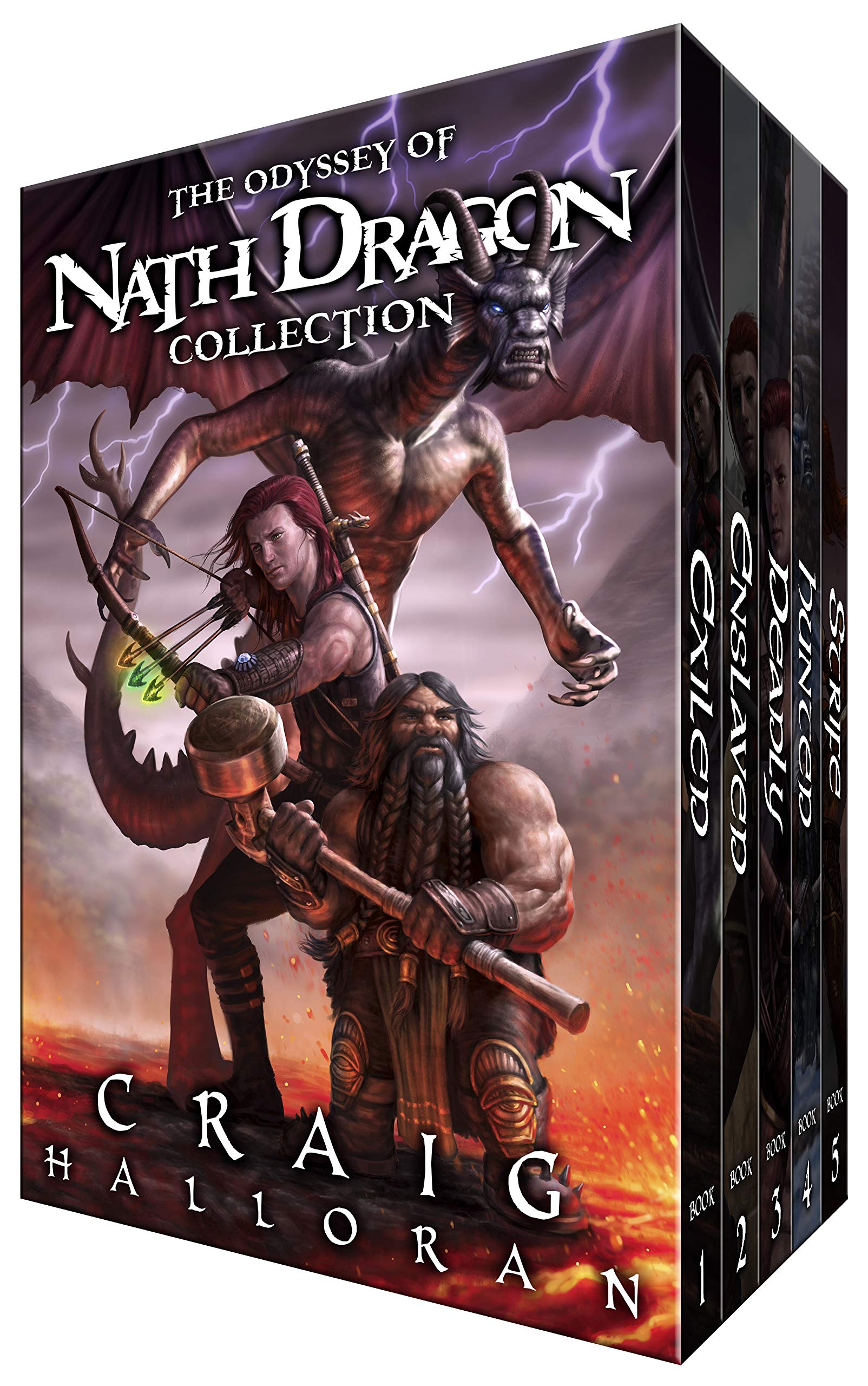 The Odyssey of Nath Dragon Collection: An Epic Dragon Fantasy Adventure Saga (The Complete 5-Book Series) (The Chronicles of Dragon Box Set 3)