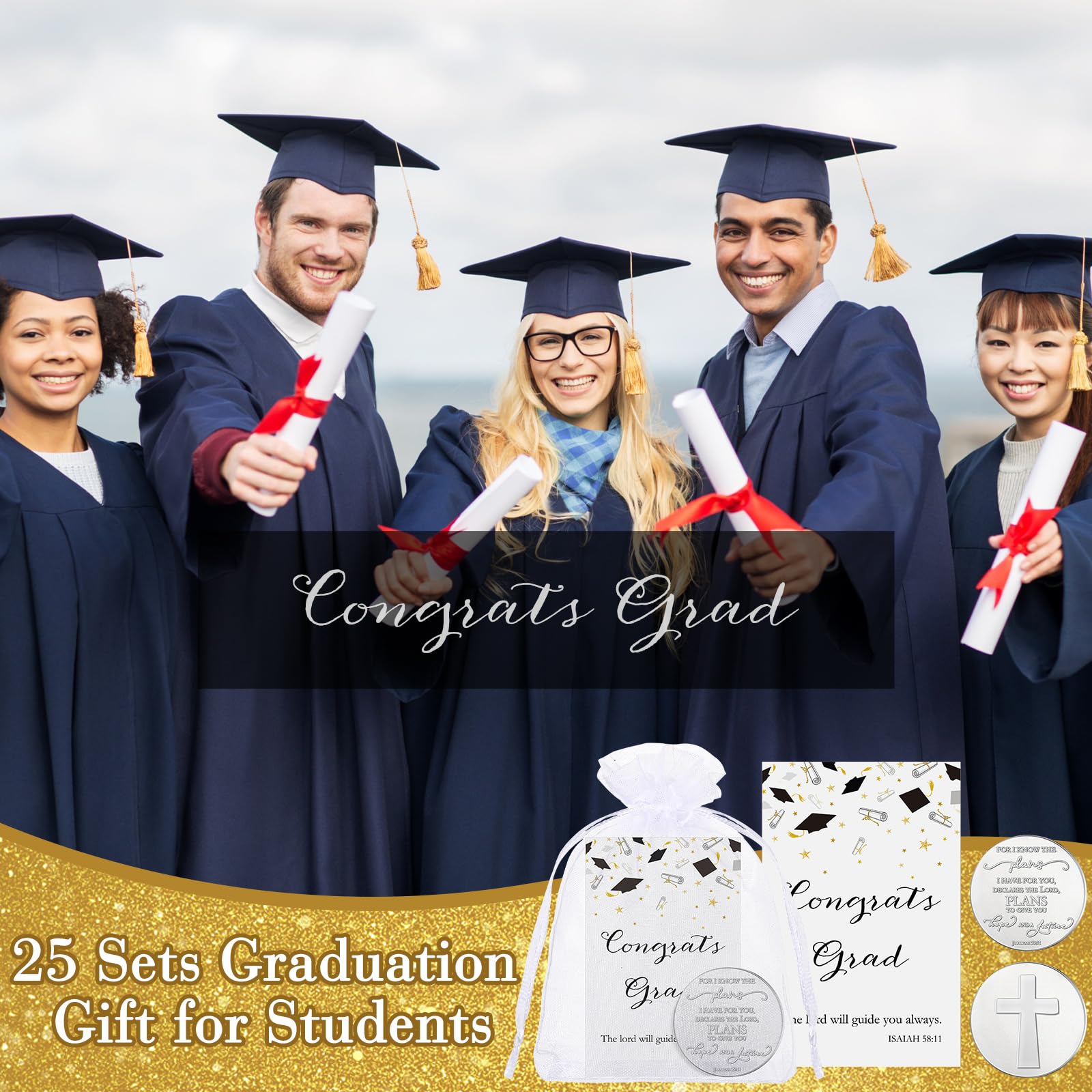 Snapklik.com : 25 Sets Graduation Pocket Hug Token For Students ...