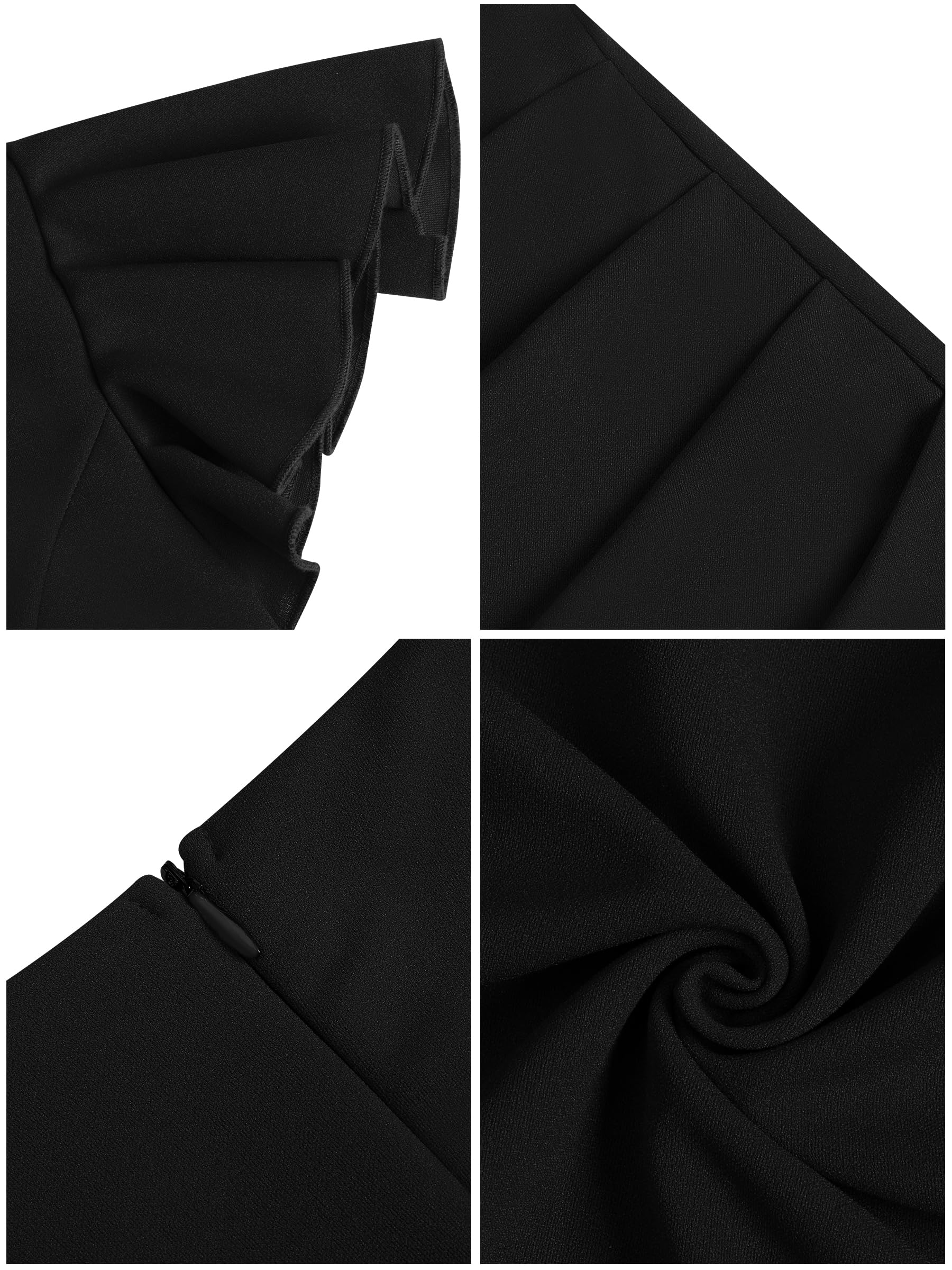 Missufe Vestido de cóctel para mujer, vestido de fiesta, vestido midi elegante, vestido bodycon