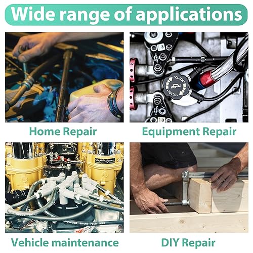 Miniatura 3 de XBVV - Kit surtido de 378 arandelas de sellado de metal NBR M6 M8 M10 M12 M14 M16 M18 M20 M22 M24 M27 M30 automotriz, junta de sello autocentrado,