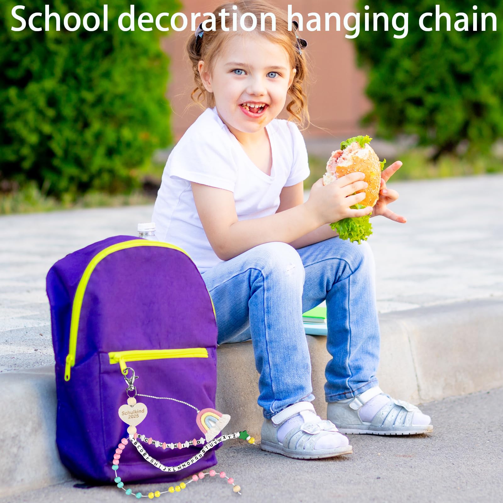 Collana per bambini di scuola 1° classe con confezione regalo, 2025