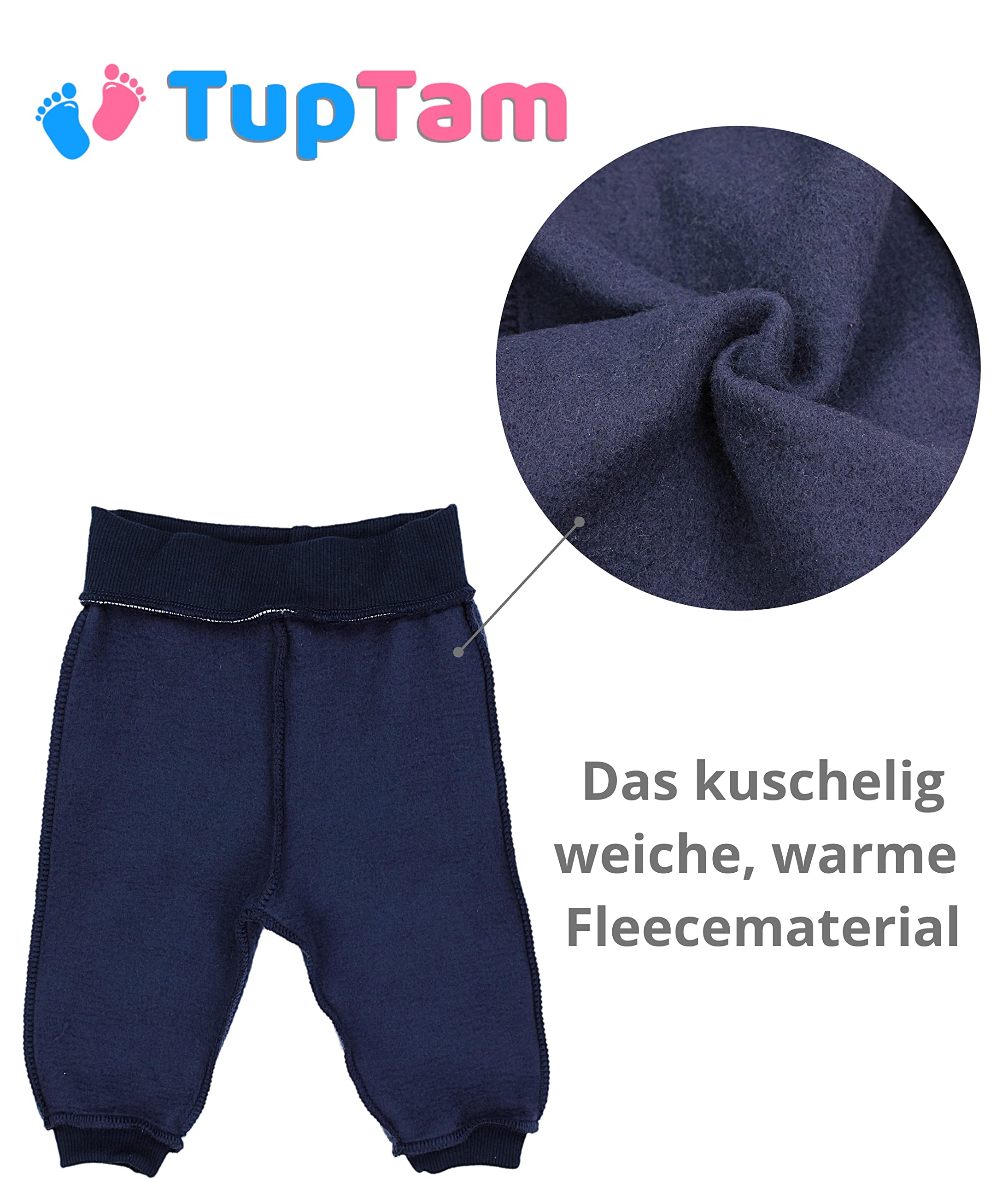 TupTam Pantaloni Tuta Bambino Invernali 2 Pezzi – Pantaloni Cotone Bambino con Interno Felpato
