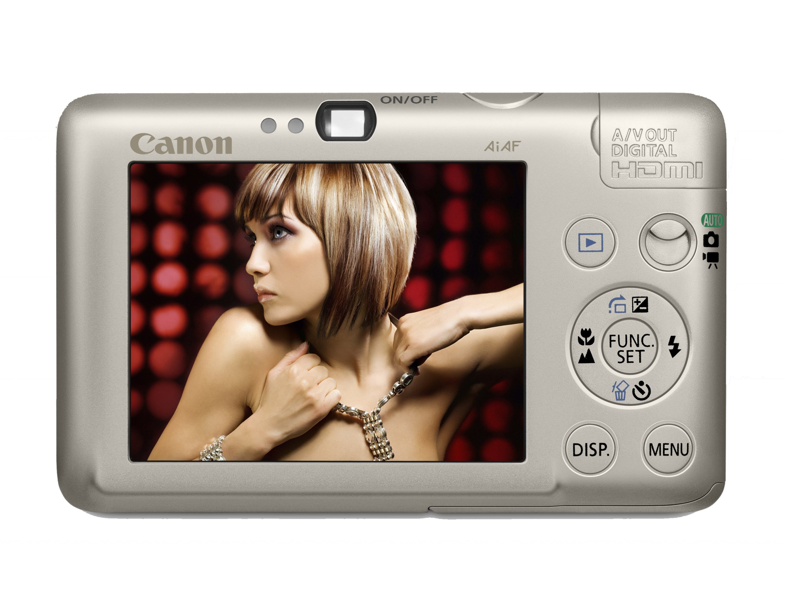 Canon Digital IXUS 100 IS - Fotocamera digitale da 12 MP, zoom ottico 3x, display da 6,4 cm (2,5"), HDMI, SLIM, colore: Argento