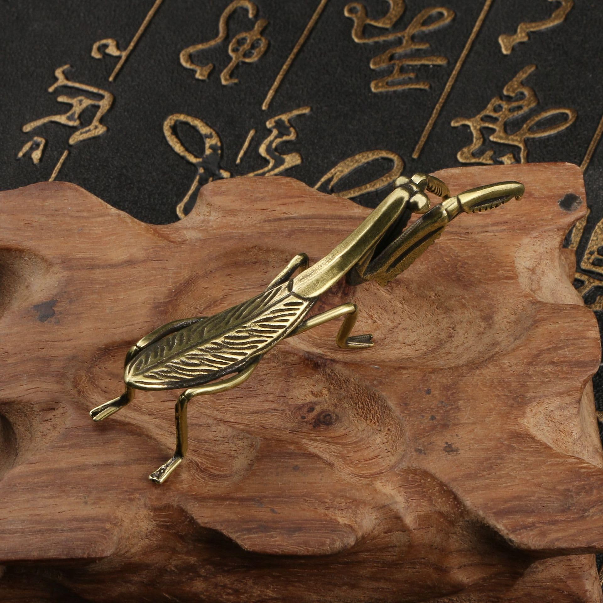 Amazon.com: MHYGKTXRA 2pcs Gold Praying Mantis Figurines, Vintage