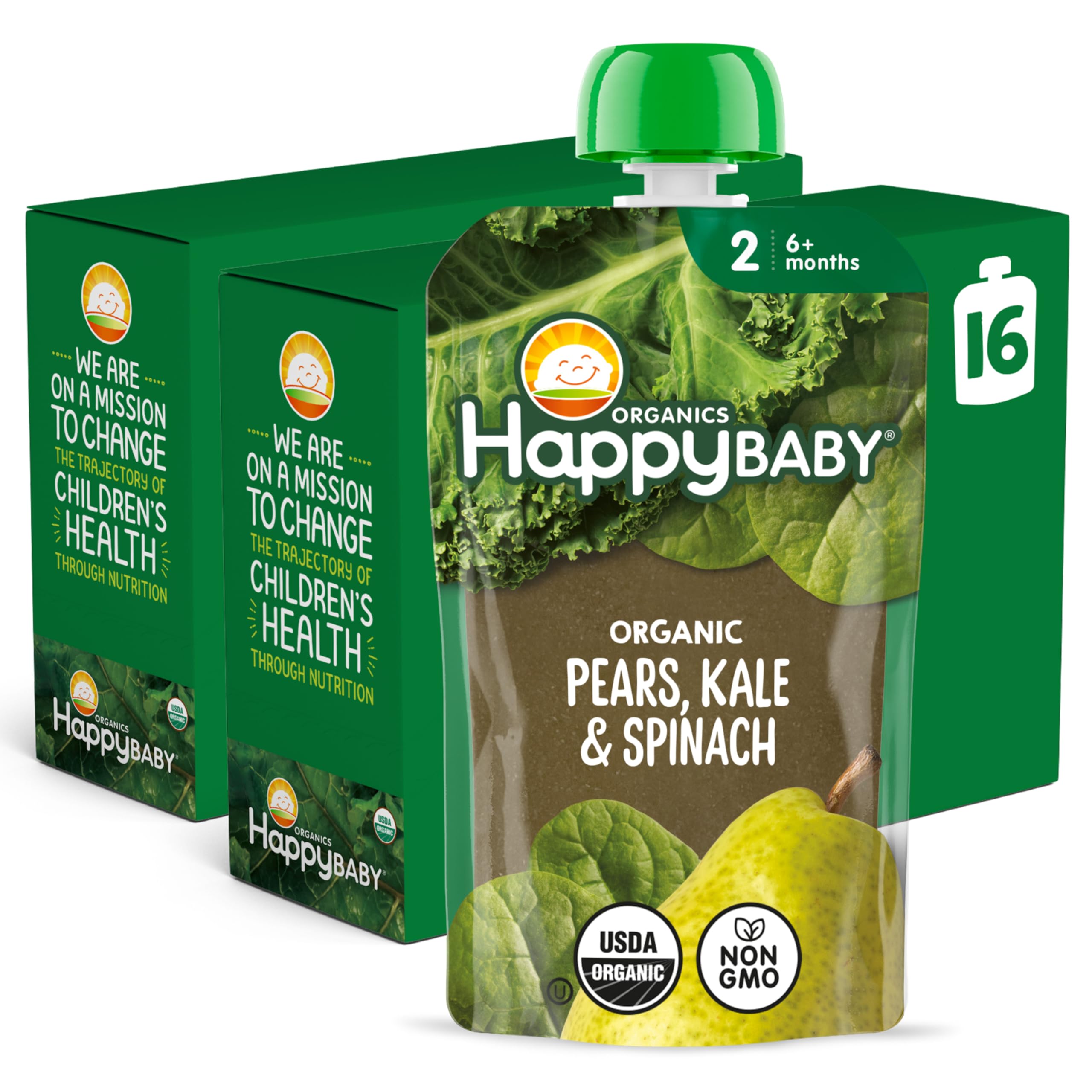 Amazon.com : Happy Baby Organics Stage 2 Baby Food Pouches, Gluten