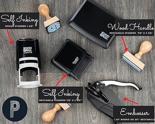 Miniatura 2 de De The Library of Ex Libris - Sello de libro personalizado, sello de biblioteca personalizado, monograma de regalo para profesores, autoentintado o