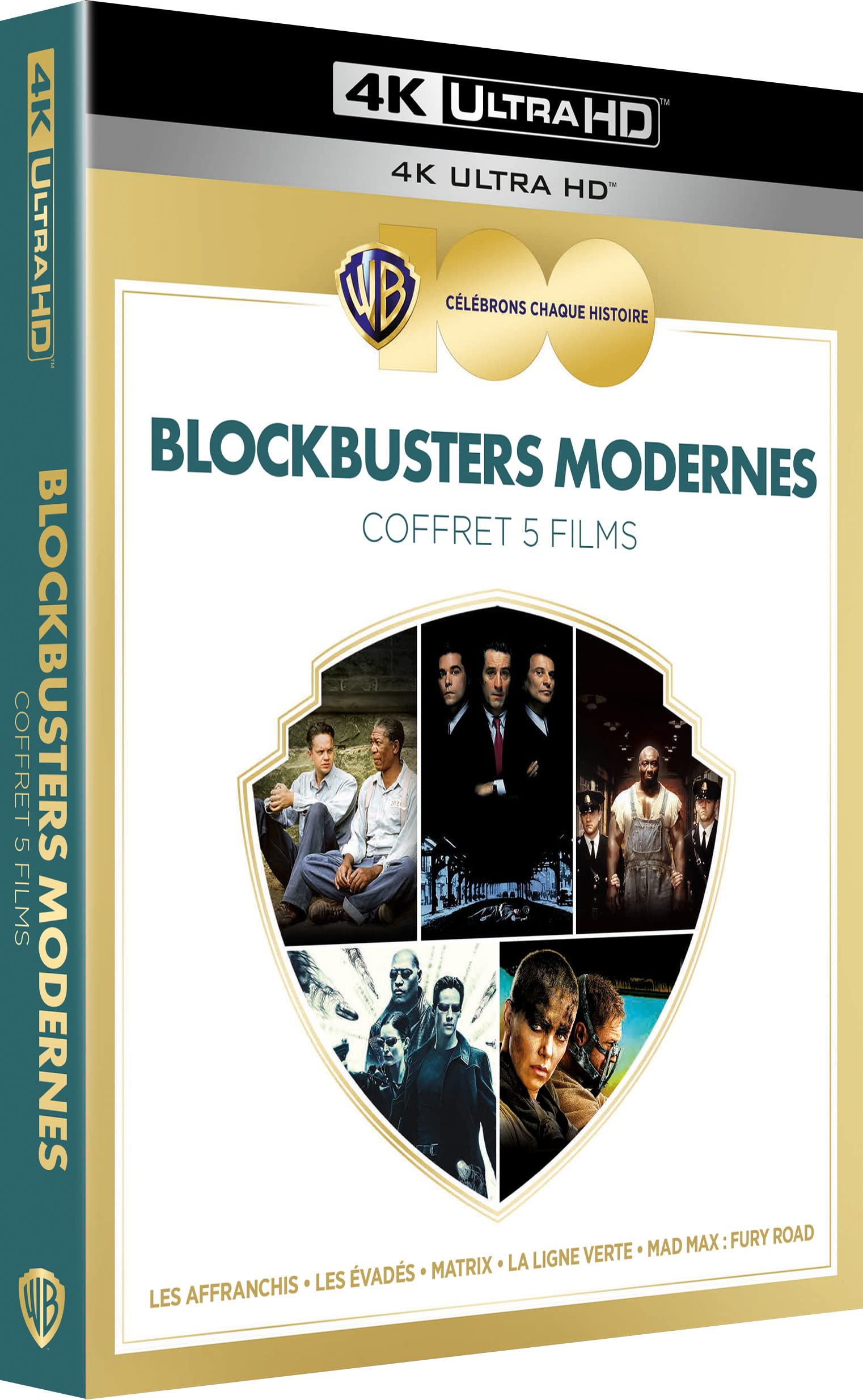 Coffret Warner 100 ans - Blockbusters Modernes : 5 films [4K Ultra-HD + Blu-ray]