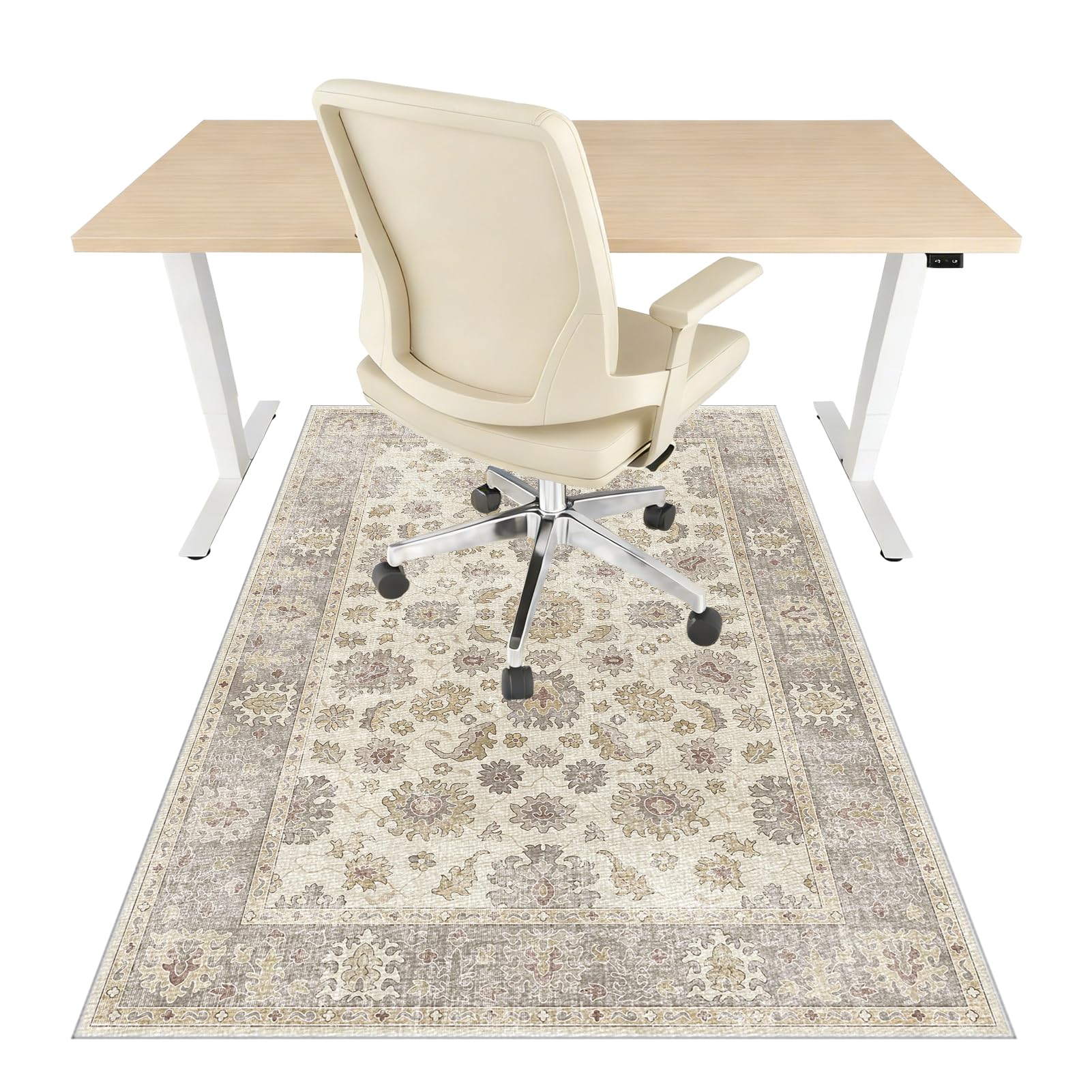 Office Chair Mat for Hard Floors, Heavy Duty Computer Desk Chair Mat for Carpet Floor Protector Mat for Office Chair, Rolling Chairs Mat Low-Pile Office Rug Non Slip Floor Mat for Office 200 x 250 cm