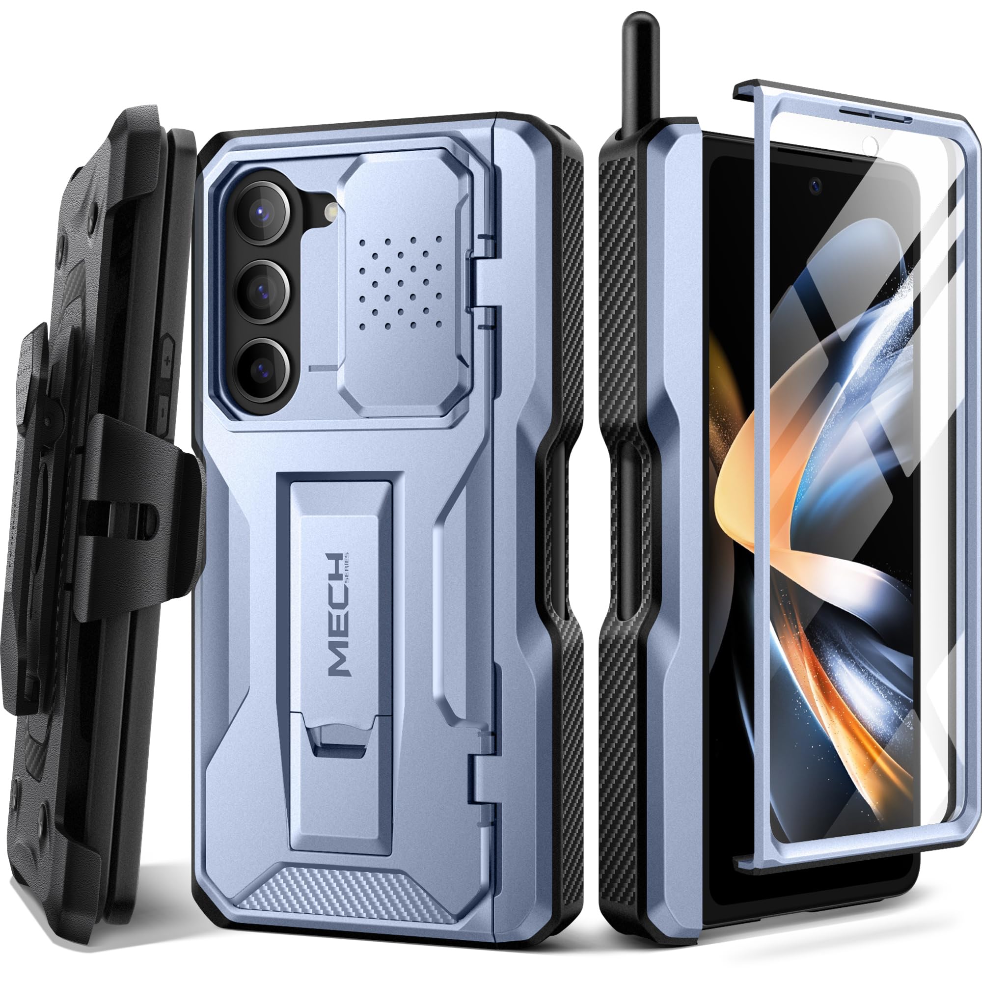 OnePlus Nord Hoesje met Ring Kickstand Blauw