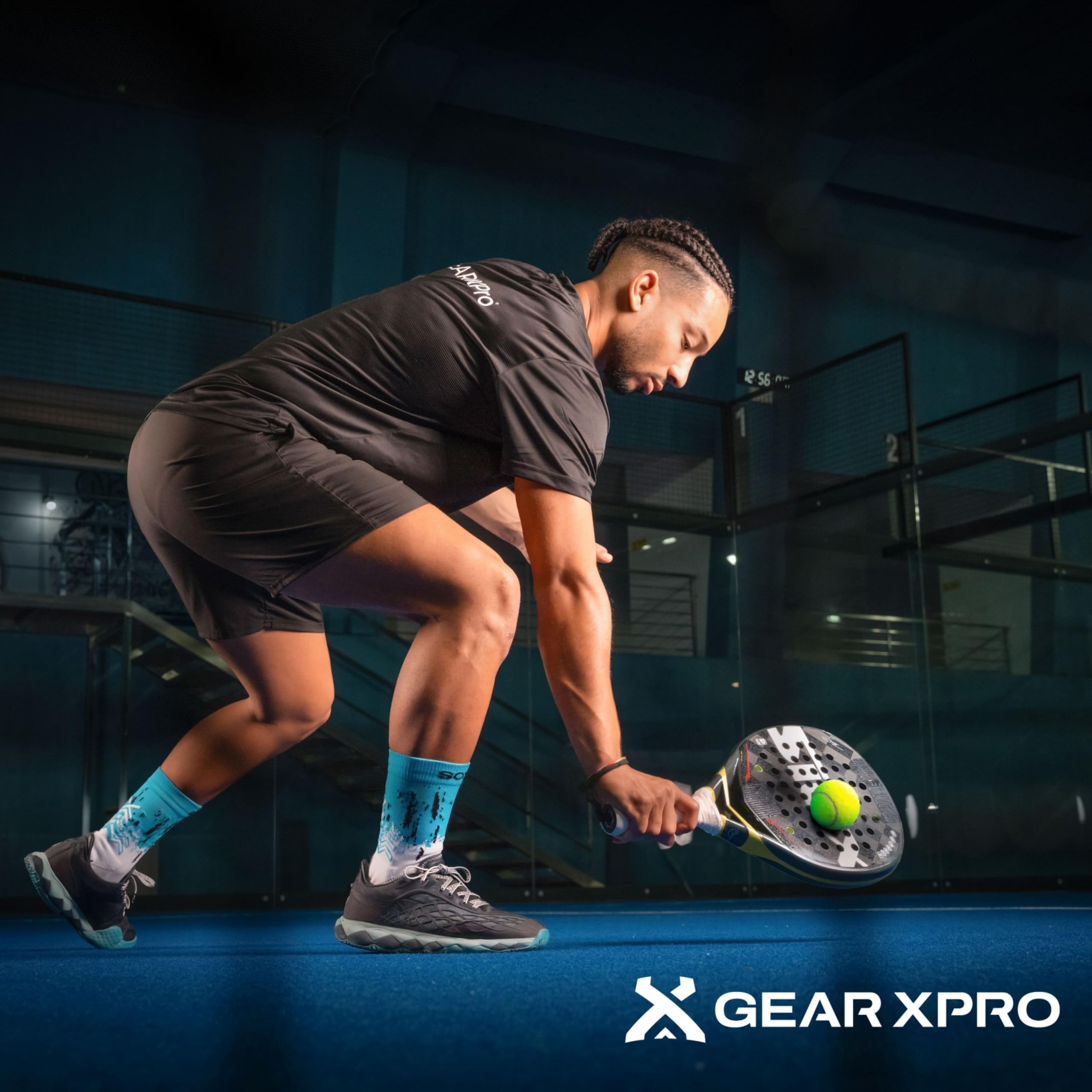 Calze Padel Professionali - Massima Stabilità e Aumento Performance - Riduzione Distorsioni - Protezione Tallone Comfort
