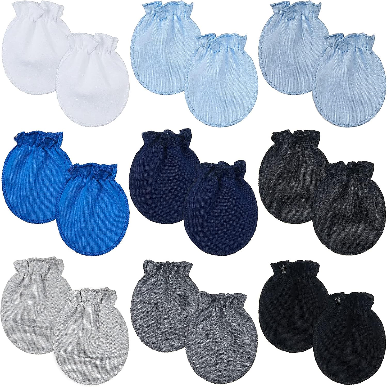 9 Pairs Newborn Baby Boys Girls Mittens 0-6 Months Infant Toddler Mittens No Scratch Solid Color Gloves 9 Pairs Newborn Baby Boys Girls Mittens 0-6 Months Infant Toddler Mittens No Scratch Solid Color Gloves