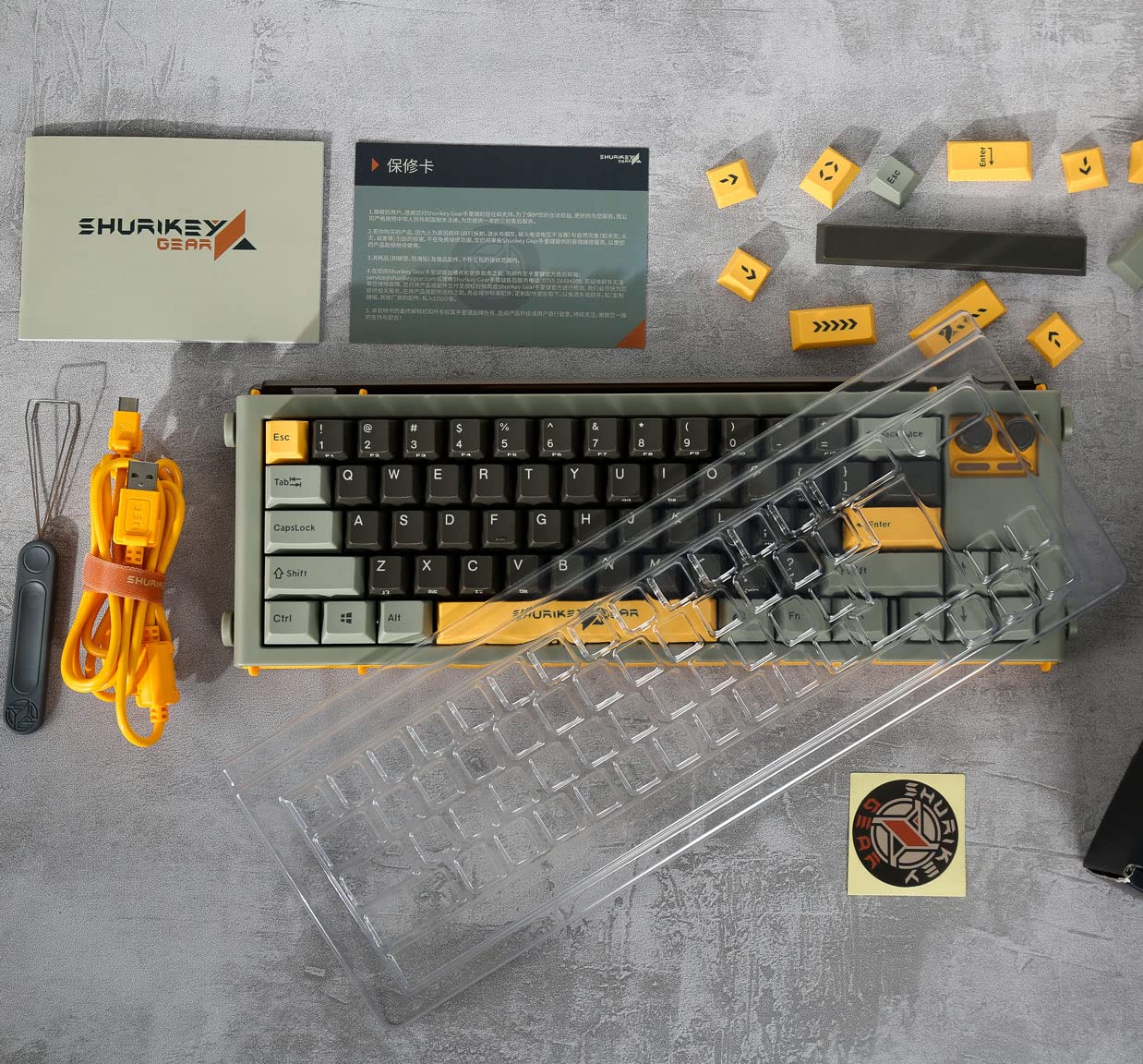 Shurikey 65%​ワイヤレスメカニカルキーボード〈付属品・箱あり〉 Amazon.com: Shurikey 65% Mechanical Gaming Keyboard with Varmilo