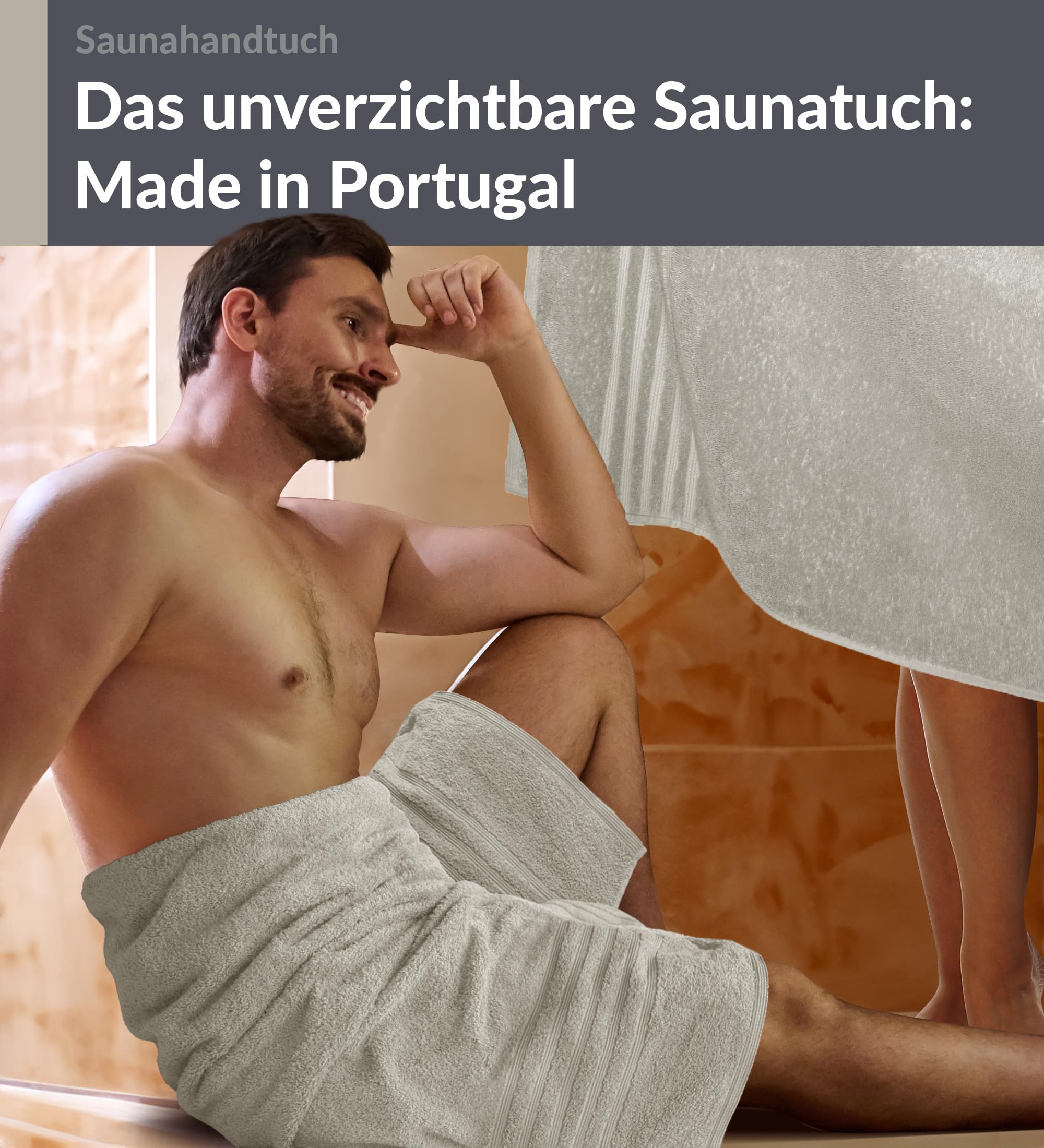 Lashuma Saunahandtuch 80x200 cm, London 2er Strandtuch für Liegen, großes Saunatuch XXL