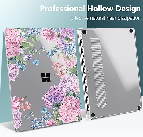 Miniatura 7 de TWOLSKOO Funda para portátil Microsoft Surface de 13.5" 543 con reposamanos de metal modelo 19511868, carcasa rígida de plástico con protector de